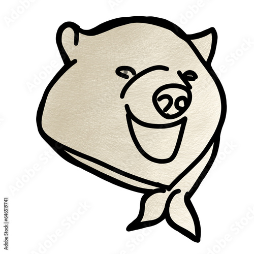 Tableau sur toile Icon baer bare cartoon animal