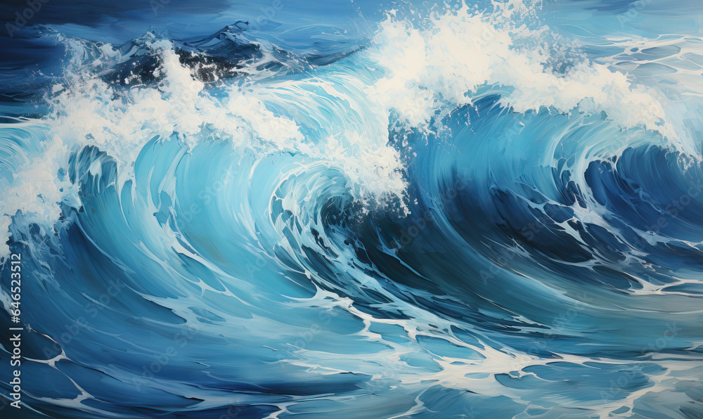 Beautiful sea turquoise waves with foam. Beautiful sea turquoise waves with foam.