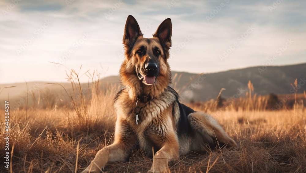 Dog nature animal grass portrait Dog nature animal grass portrait