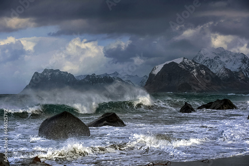 Cold and windy by the sea