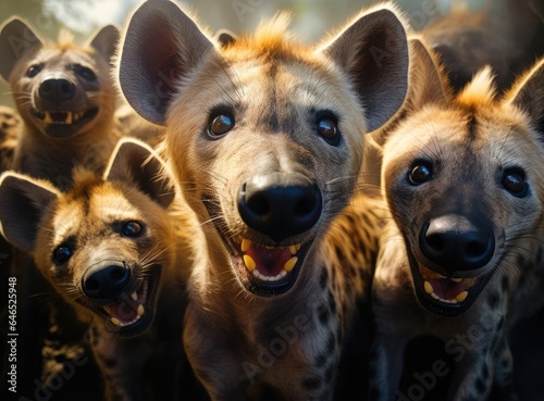 A group of hyenas