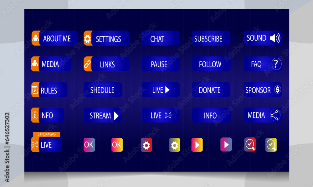 Abstract Leaderboard Game Vectors template design Abstract Leaderboard Game Vectors template design