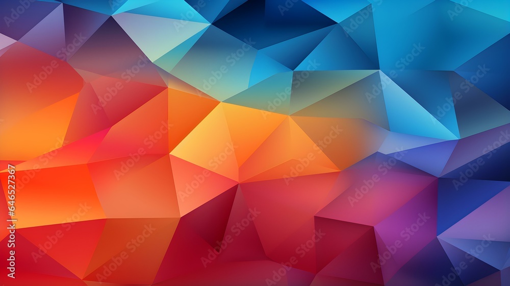 Abstract 3D Background of triangular Shapes in multiple Colors. Modern Wallpaper of geometric Patterns
Abstract 3D Background of triangular Shapes in multiple Colors. Modern Wallpaper of geometric Patterns