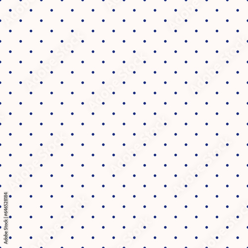blue Polka Dots Pattern Repeat on white Background