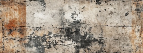 Seamless Vintage distressed Old designed texture as abstract grunge background texture. With different color pattern. Dirty grunge retro effect background with copy space, wide banner © Eli Berr