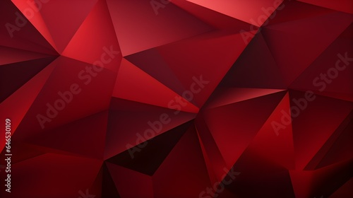 Abstract 3D Background of triangular Shapes in ruby Colors. Modern Wallpaper of geometric Patterns 
