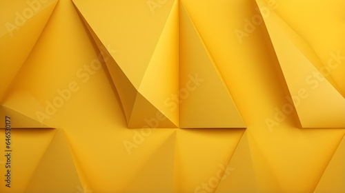 Abstract 3D Background of triangular Shapes in yellow Colors. Modern Wallpaper of geometric Patterns 