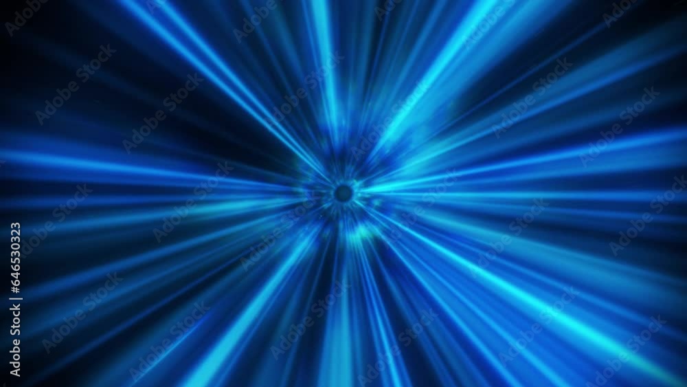 Light Speed Space Tunnel Wormhole - Loop Sci-Fi Abstract Background