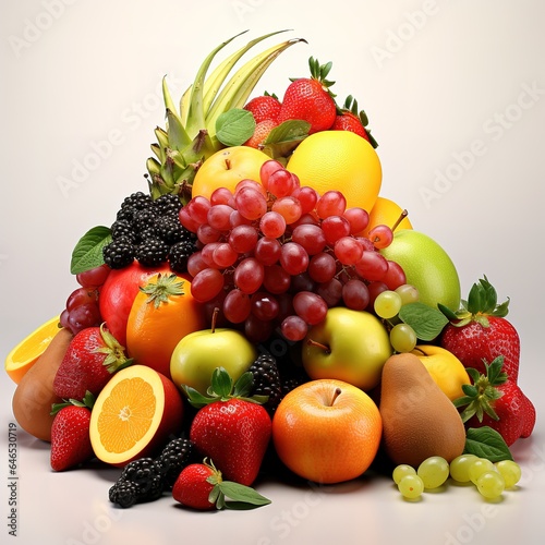 Fresh fruits variety natural nutrition  fruits and berries
