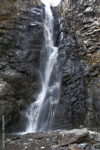 waterfall in the mountains