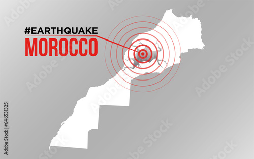 Morocco map earthquake. Major earthquakes in eastern Morocco on September 8, 2023.