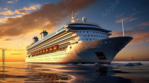 grandeur of marine transport featuring majestic ocean liners, cargo vessels, and luxurious yachts.