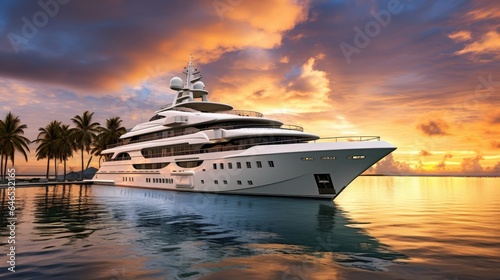 opulent superyachts, cruise ships and private vessels in exotic destinations. © pvl0707