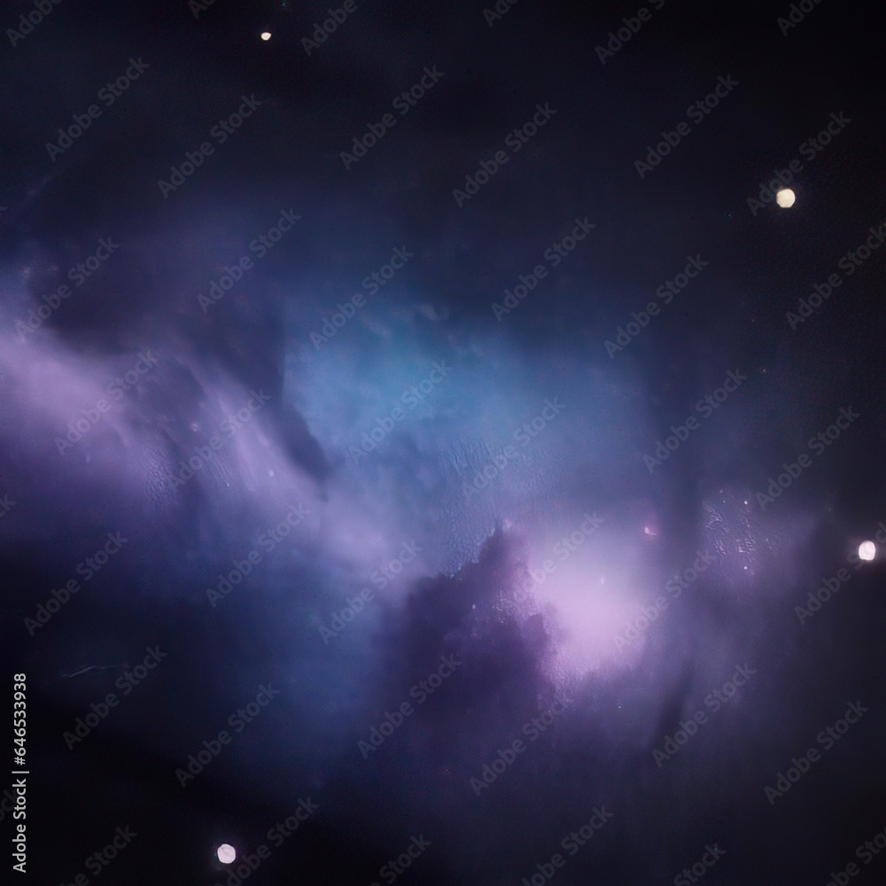 Spase nebula and colored stars Spase nebula and colored stars