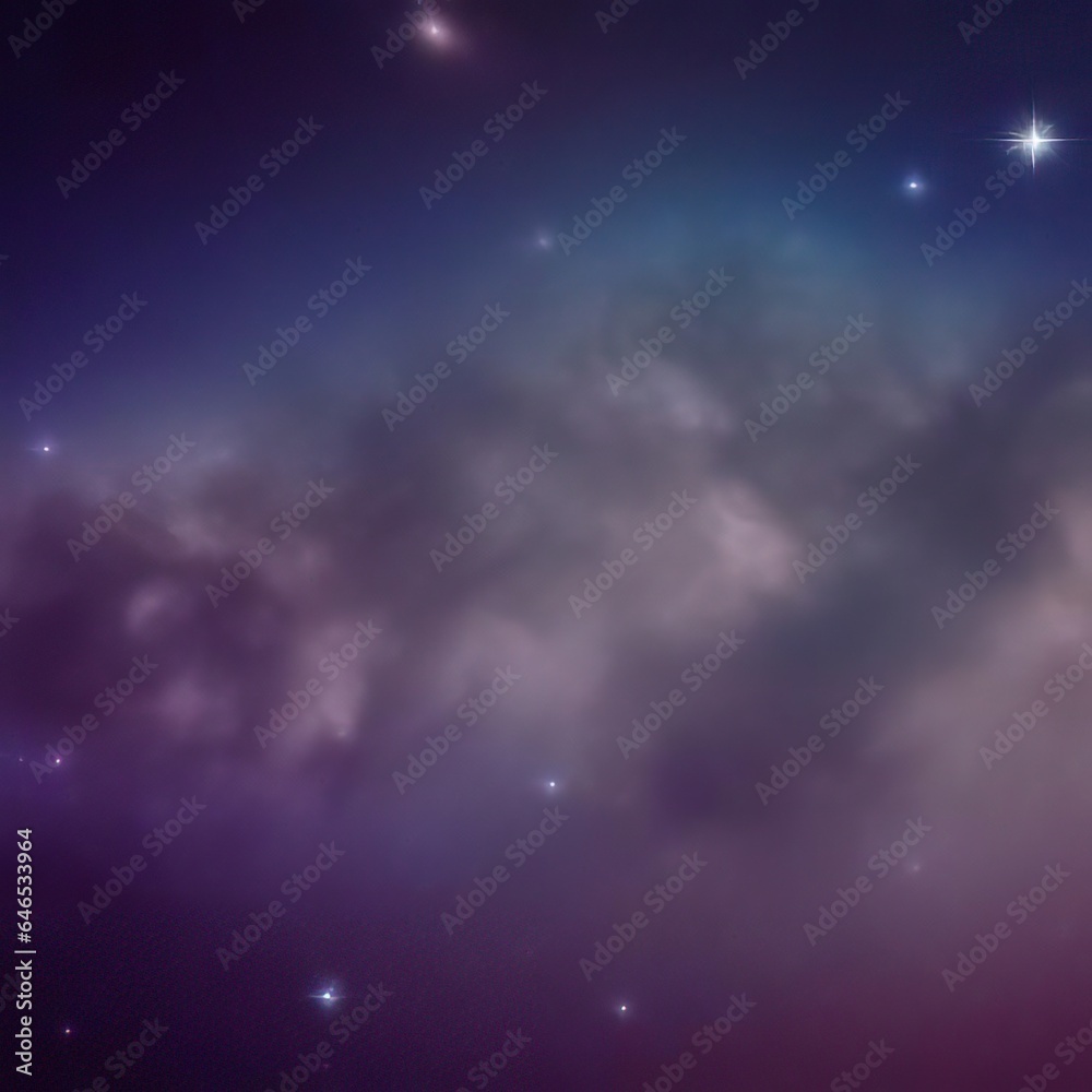 Spase nebula and colored stars Spase nebula and colored stars
