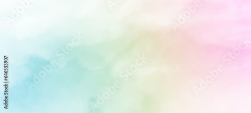 Hand painted abstract soft sky blue watercolor sky and clouds, Watercolor illustration art marble painting abstract blue color texture, Stain artistic vector used as being an element, design and card
