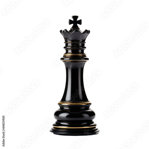 King chess piece. isolated object, transparent background photo