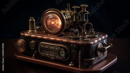 steampunk, backgrounds, industrial, vintage, retro, gears, machinery, clockwork, Victorian, technology, gears and cogs, mechanical, grunge, steam-powered, fantasy, industrial generative ai