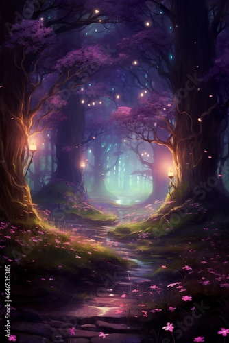 Embark on a journey down a winding road, where the mystical charm of a fairy tale forest beckons with its enchanting allure.