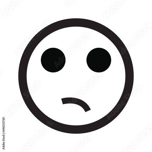 Emoji face reaction icon design