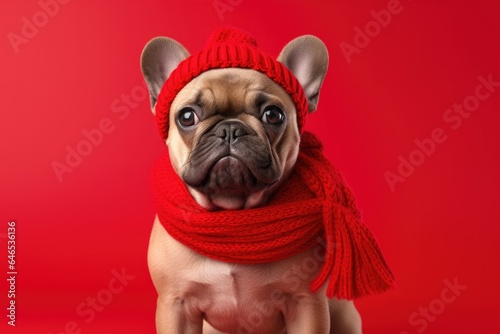 Cute French BullDog in a Re...