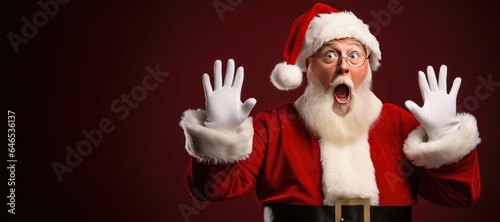 Shocked Santa Claus on a Re...
