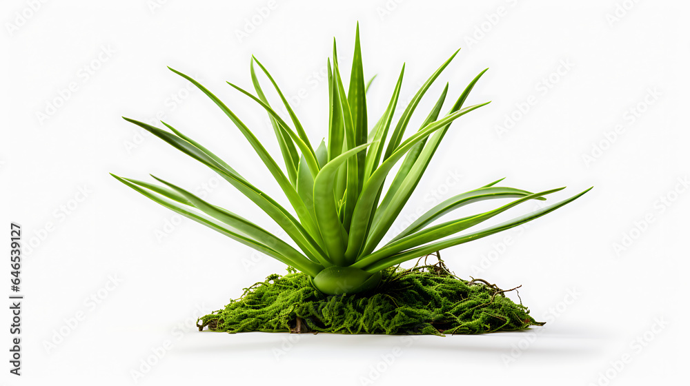 Fototapeta premium fresh rosemary on white