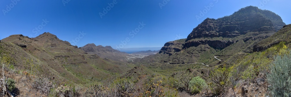 Landschaft am Mirador de San Nicolás auf der Insel Gran Canaria