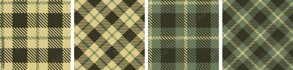 Check plaid set seamless pattern.