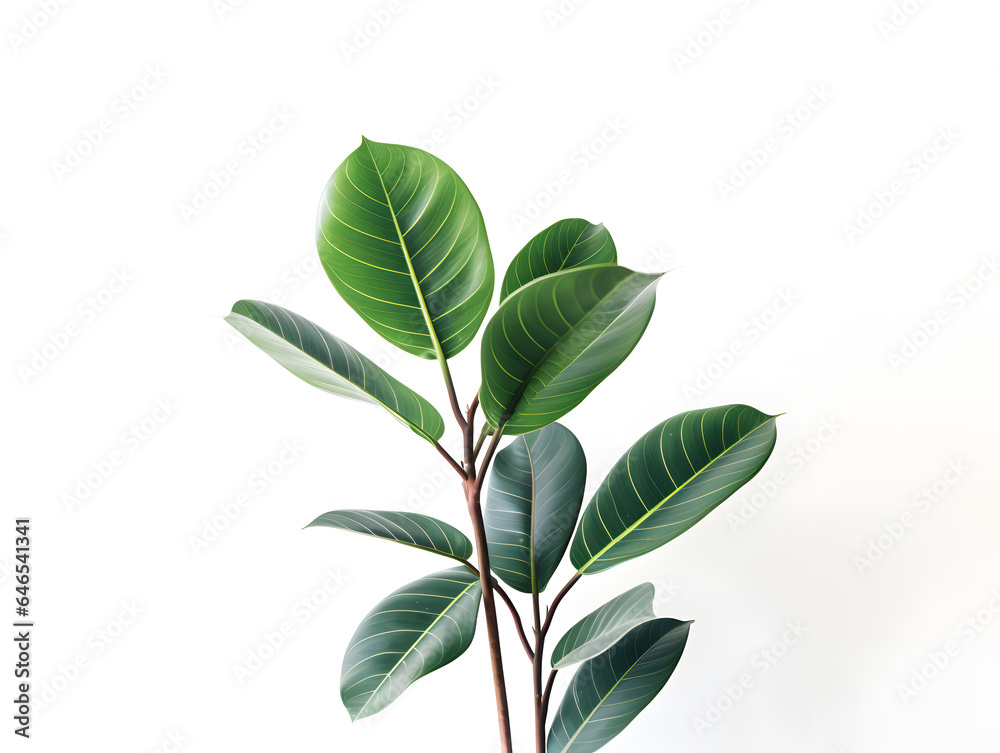 Obraz premium Houseplant on white background, plants, green, monstera, indoor housplants