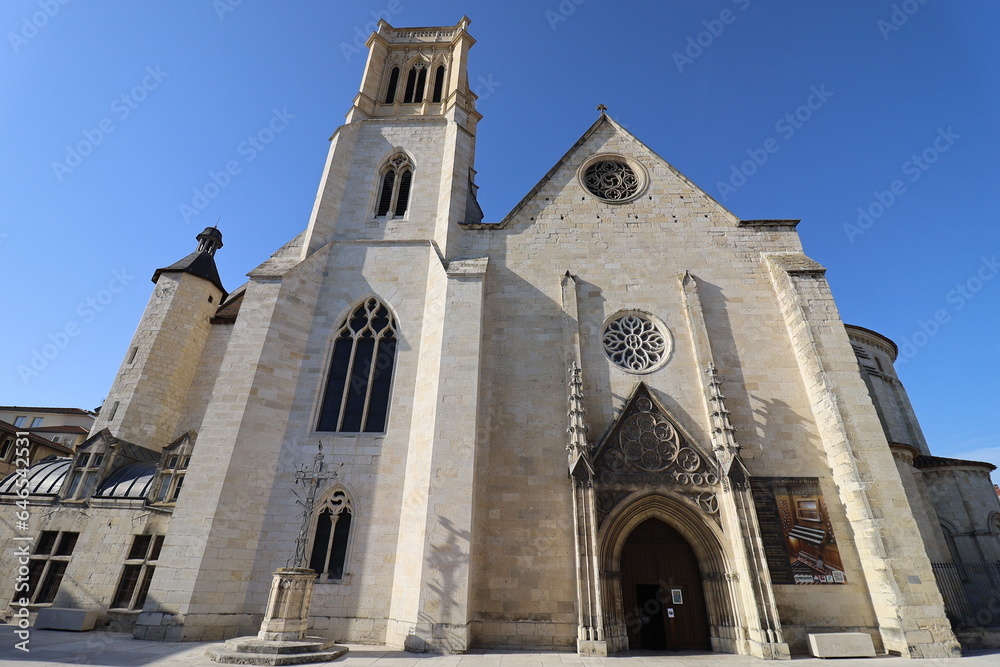 La cathédrale Saint Caprais, ville de Agen, département du Lot et Garonne, France