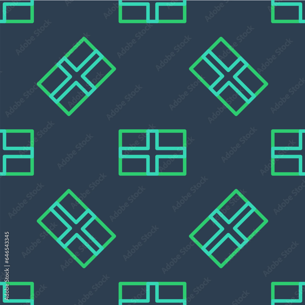 Line Flag of England icon isolated seamless pattern on blue background. Vector Line Flag of England icon isolated seamless pattern on blue background. Vector