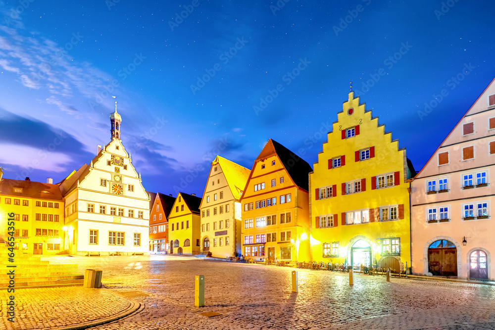 Altstadt, Rothenburg ob der Tauber, Bayern, Deutschland 