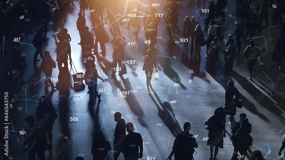 Contact Tracing Tracking System of People Walking on Crowded City Street