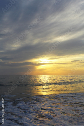 sunset over the ocean