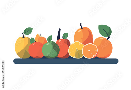 Fresh organic fruit symbolizes healthy eating habits