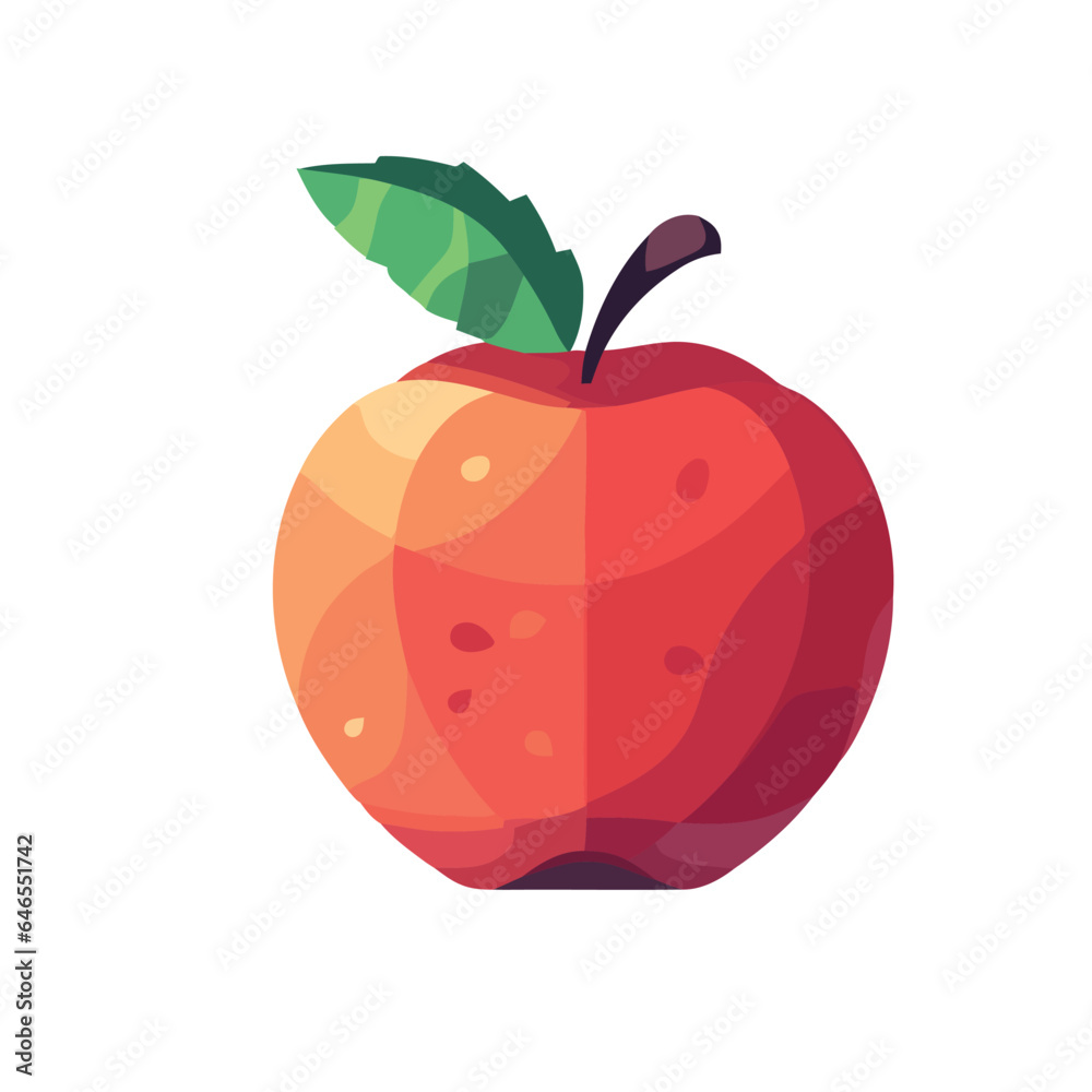 Juicy apple symbolizes healthy eating in nature Juicy apple symbolizes healthy eating in nature