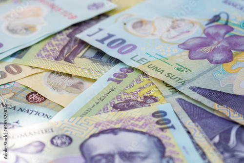 LEI Romanian money. RON Leu Money European Currency