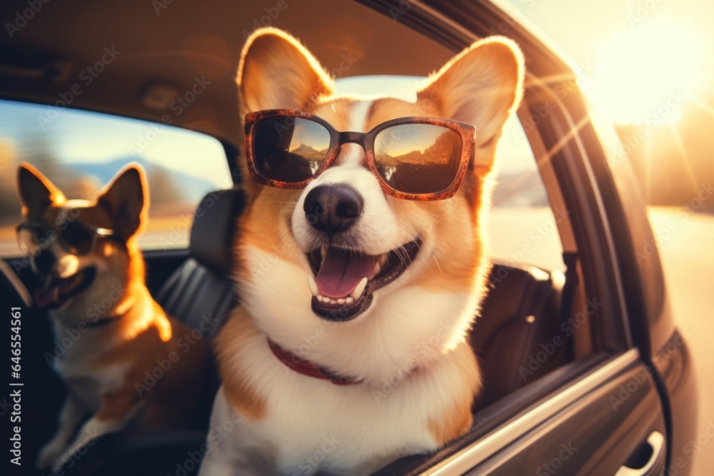 Corgi wearing sunglasses hotsell