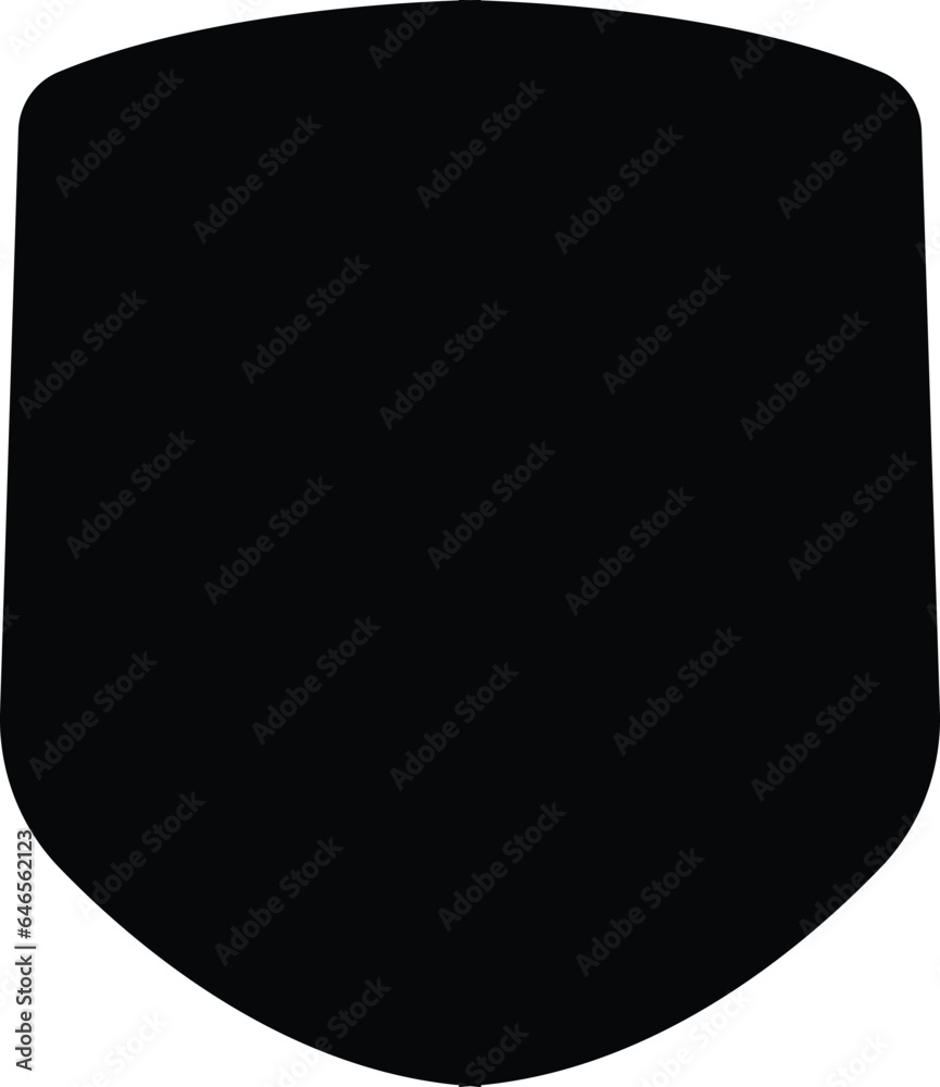 Police badge shape. Security, football patches isolated on white background. shield shape protection, black security and football badge Police badge shape. Security, football patches isolated on white background. shield shape protection, black security and football badge