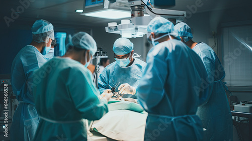 medical team in an operation in the operating room