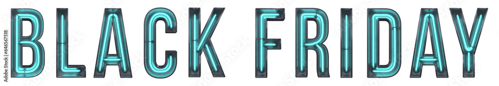A 3D Black Friday Neon Alphabet Letter Illustration Isolated on a white background A 3D Black Friday Neon Alphabet Letter Illustration Isolated on a white background