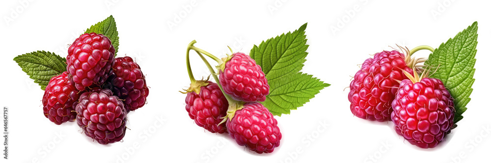 Loganberry , Isolated On Transparent, PNG