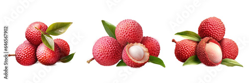 Lychee Photorealistic , Isolated On Transparent, PNG