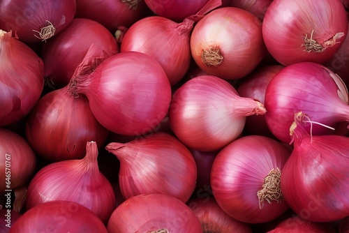 fresh red onions close up frame background wallpaper