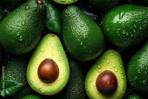 fresh avocado close up frame background wallpaper