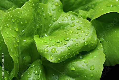 fresh green lettuce close up frame background wallpaper