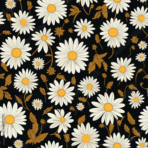 Unique daisy texture for abstract background