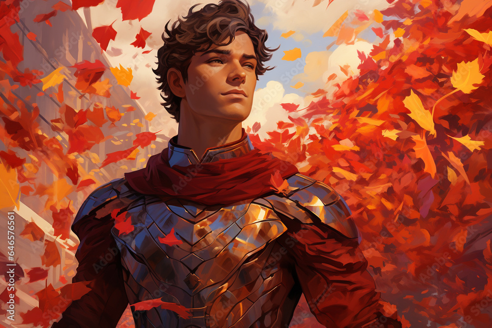 Fototapeta premium Apollon - in Greek and Roman mythology, the god of light, radiant, shining, patron of the arts. One of 12 supreme Olympic gods who live on Olympus, the Greek gods