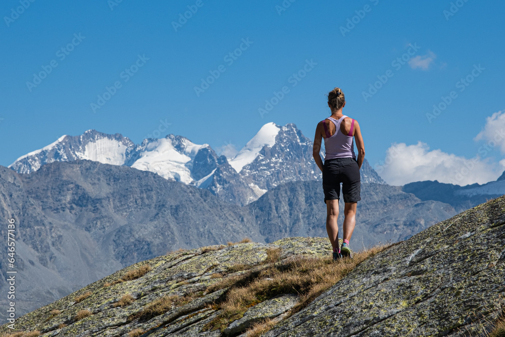 A look towards Piz Bernina